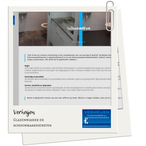 Verheijen Glazenwasser en Schoonmaakdiensten Portfolio